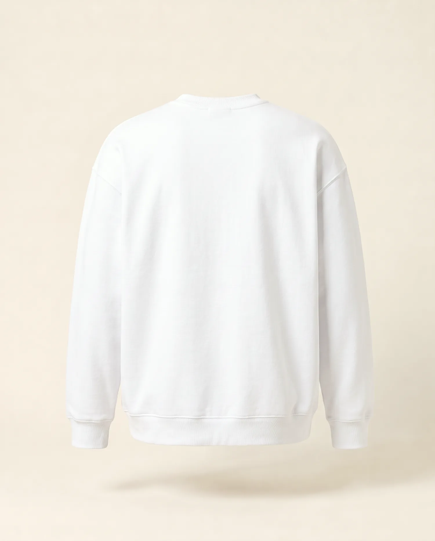 A Crewneck in Ivory with Seram across the back