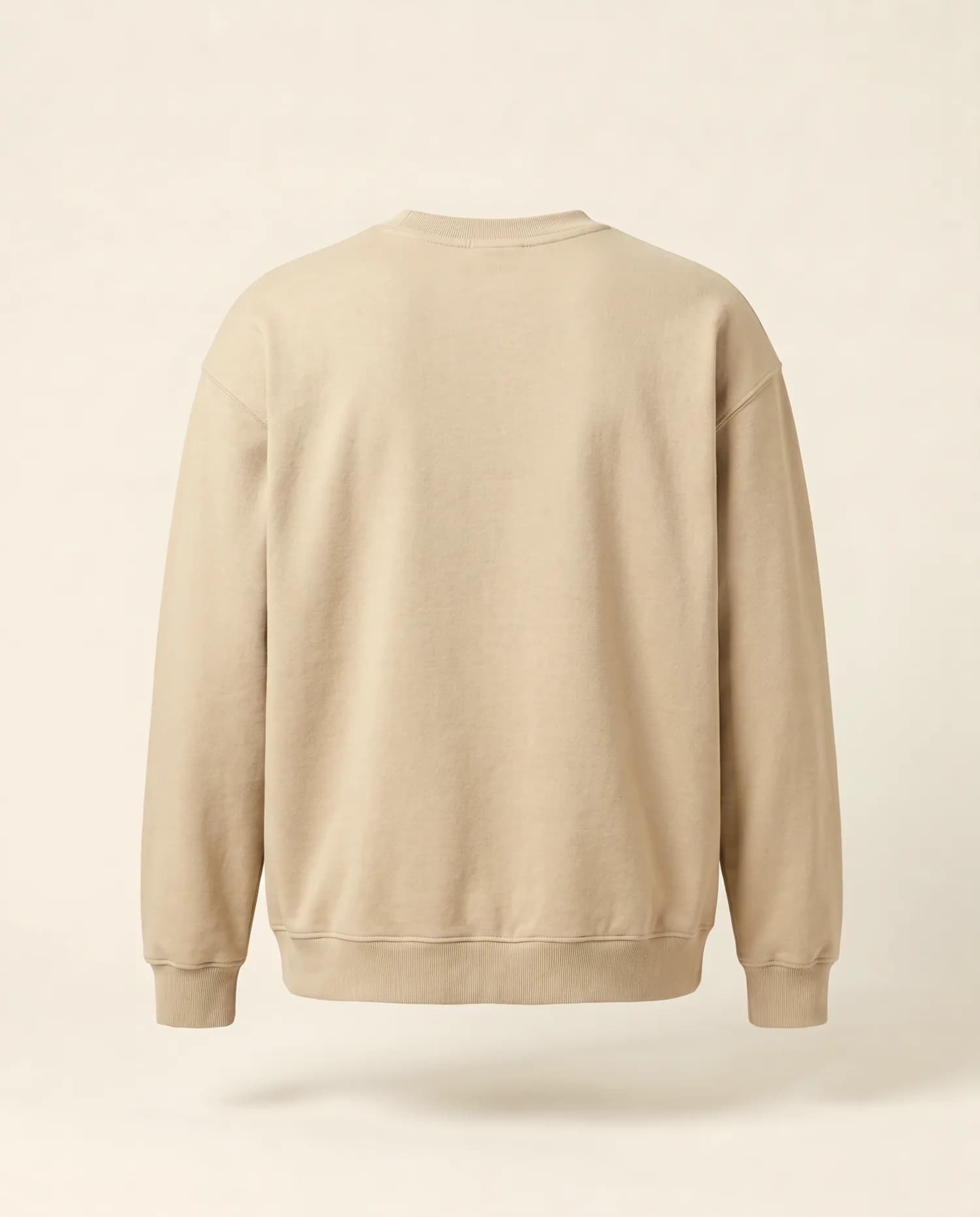 CELE CREWNECK in Sand, back