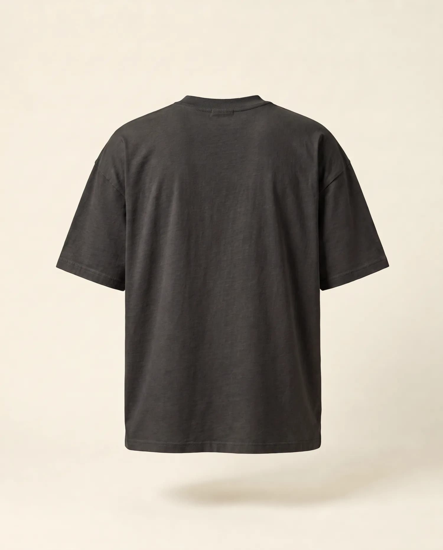 TAHURI TEE in Charcoal, back