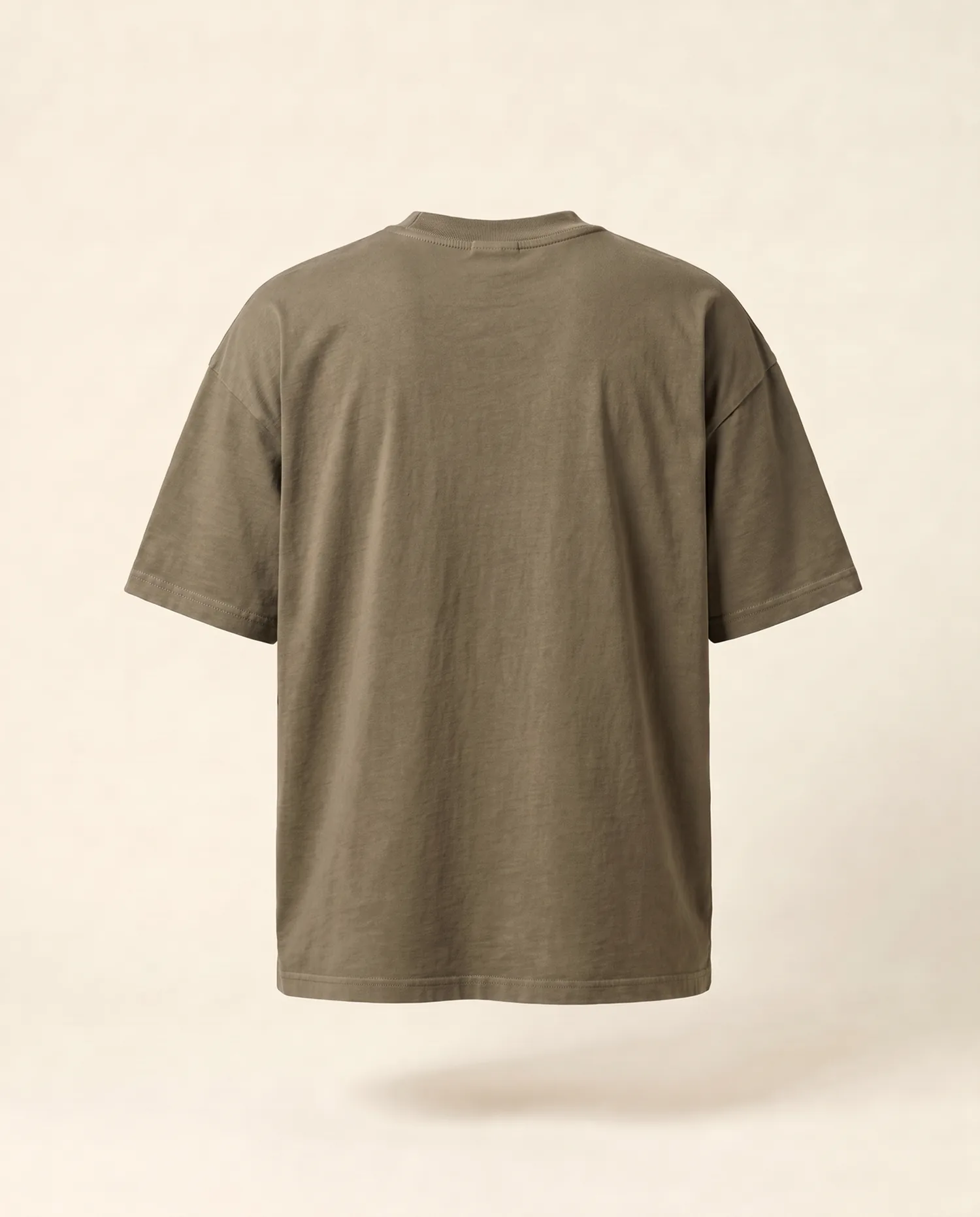 CELE TEE in Khaki, back